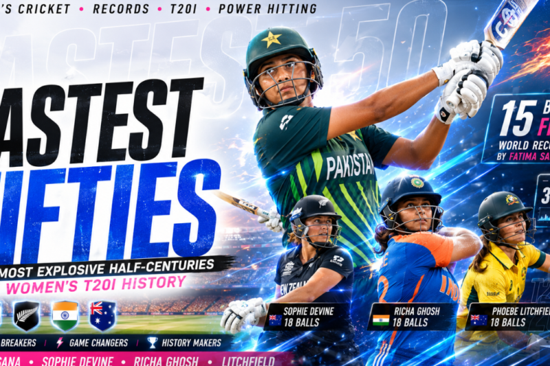 Fastest Fifties in Women's T20Is