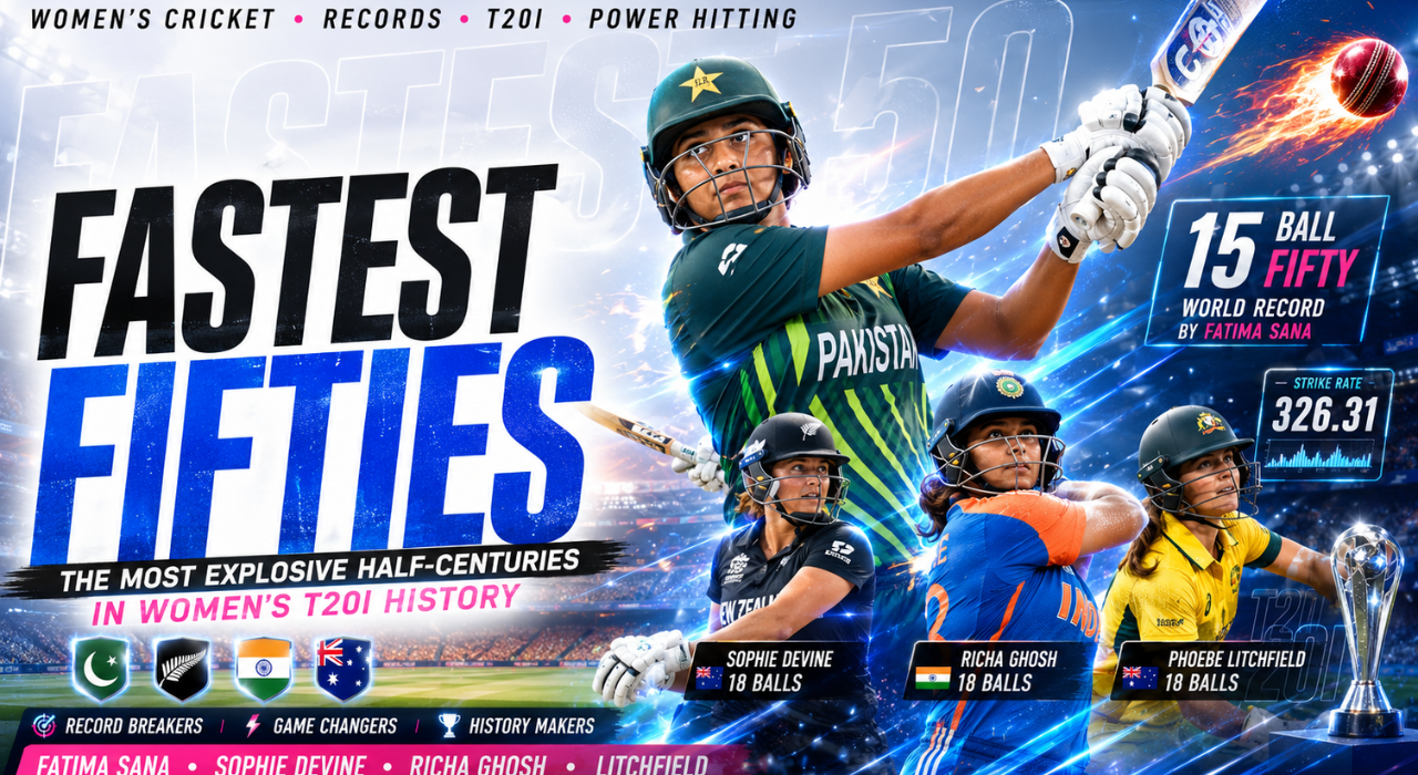 Fastest Fifties in Women's T20Is