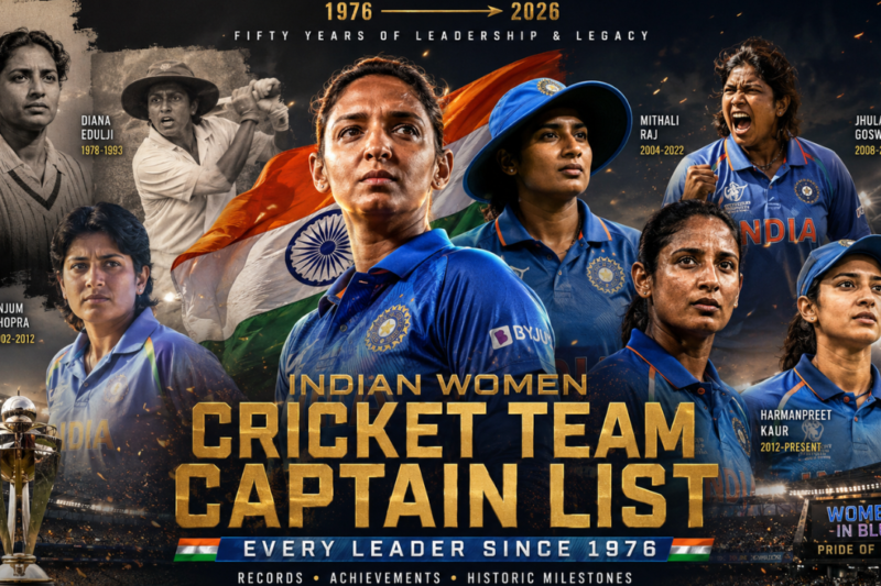 Indian Women Cricket Team Captain List