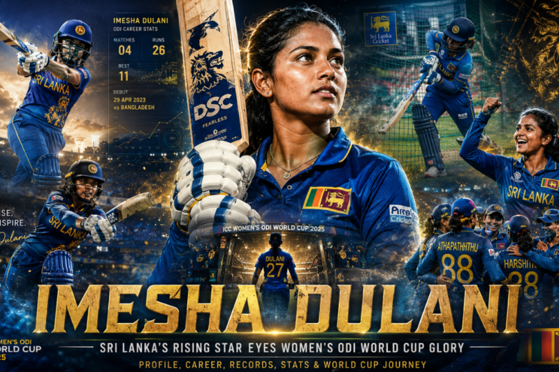 Imesha Dulani, Sri Lanka Women’s Cricket Rising Star