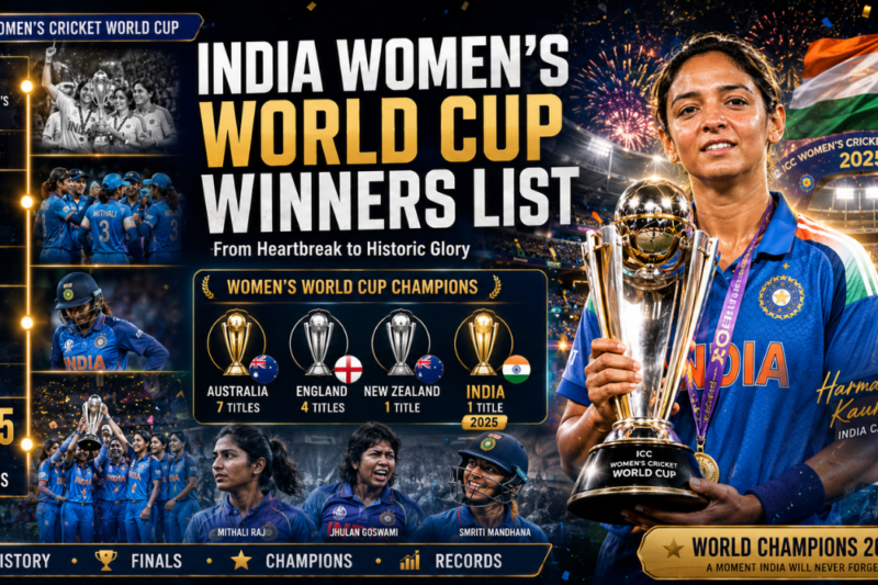 India Women’s Cricket World Cup Winners List