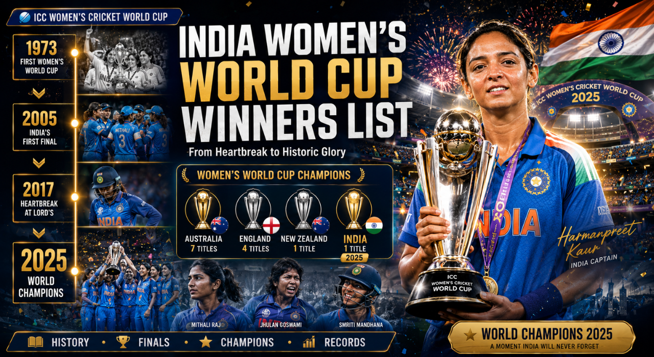 India Women's Cricket World Cup Winners List