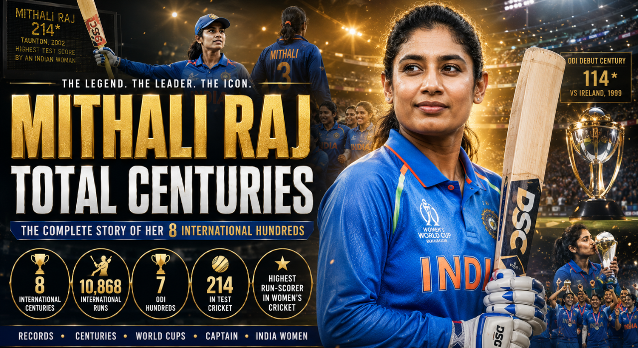 Mithali Raj Total Centuries