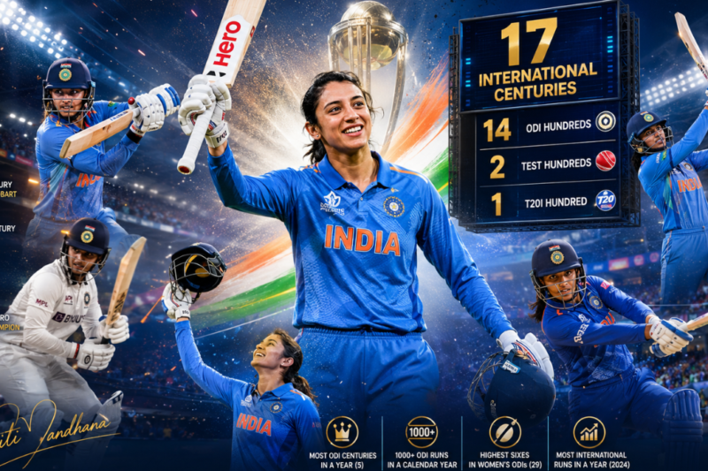 Smriti Mandhana Total Century Record