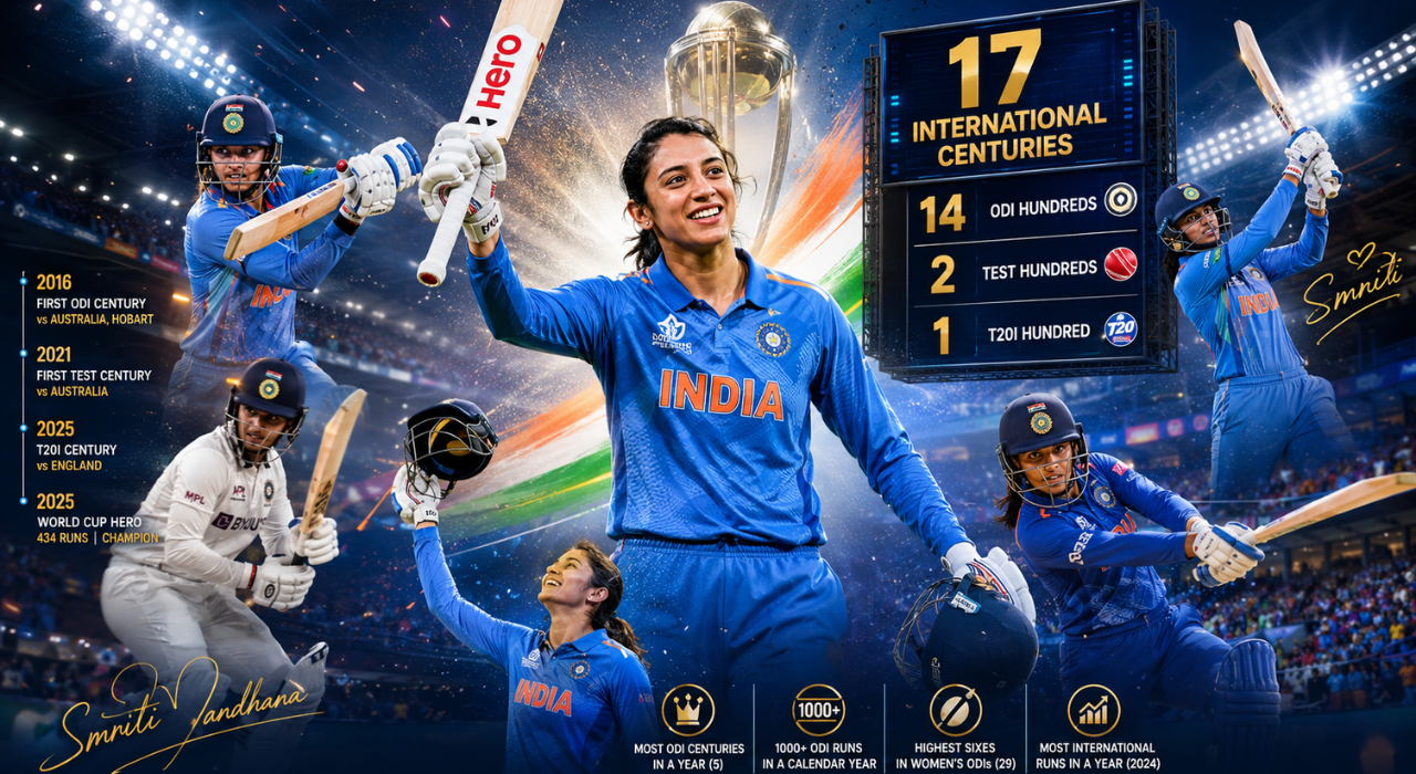 Smriti Mandhana Total Century Record