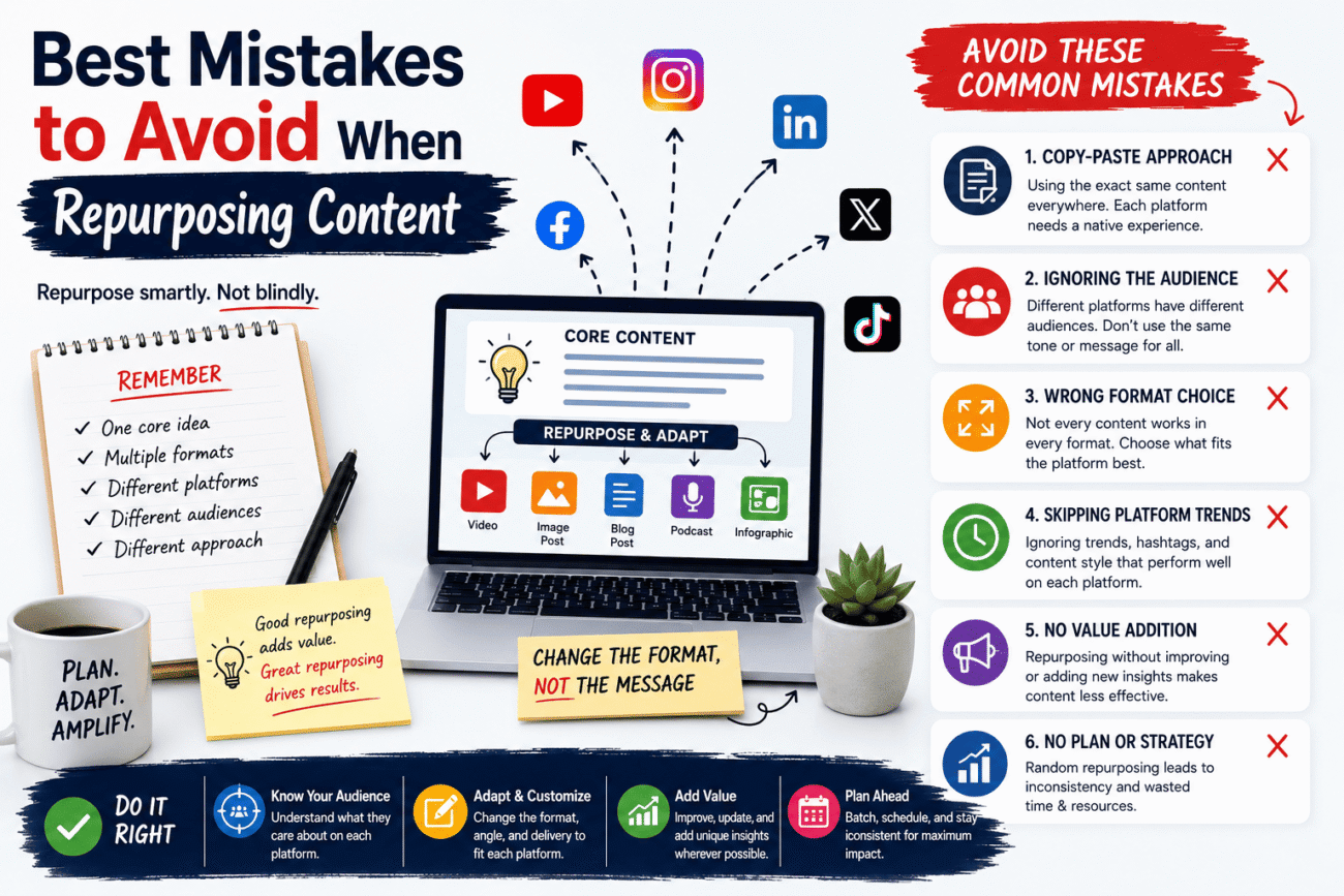 Best Mistakes to Avoid When Repurposing Content