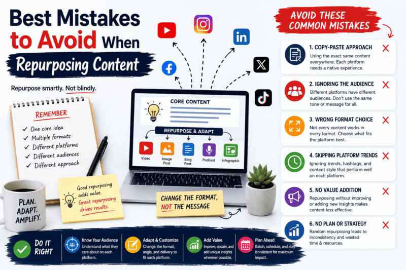 Best Mistakes to Avoid When Repurposing Content