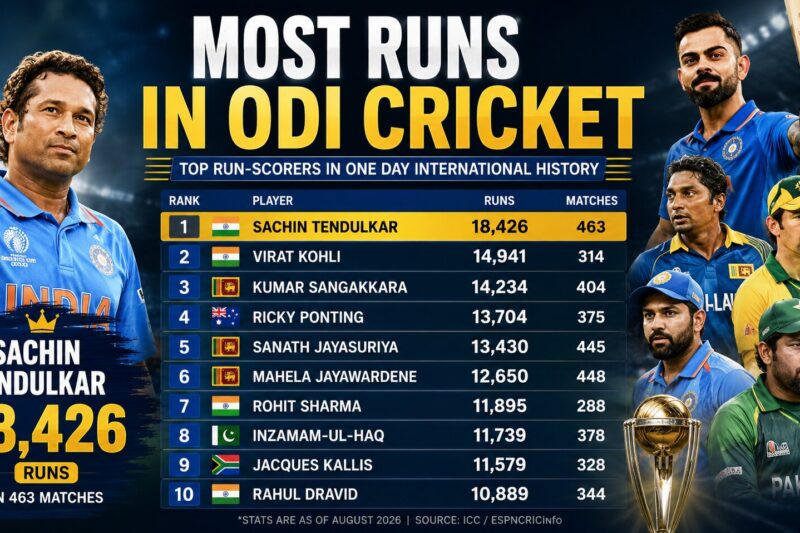 most runs in ODI cricket