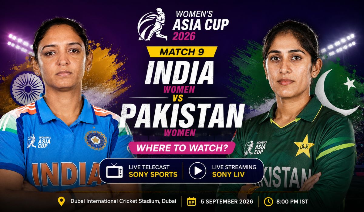 Where to Watch Match 9 – India Women vs Pakistan Women?