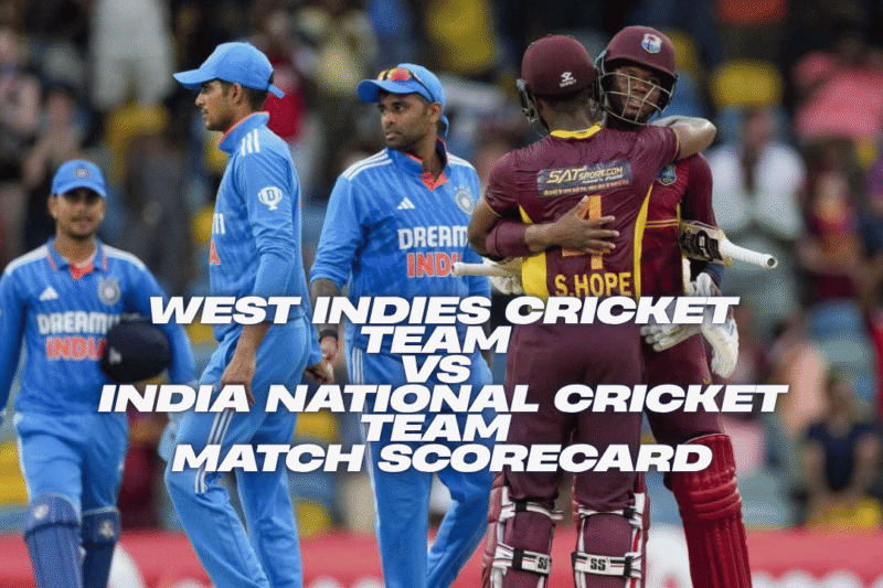 West Indies Cricket Team vs India National Cricket Team Match Scorecard 2026: Full Stats and Amazing Result