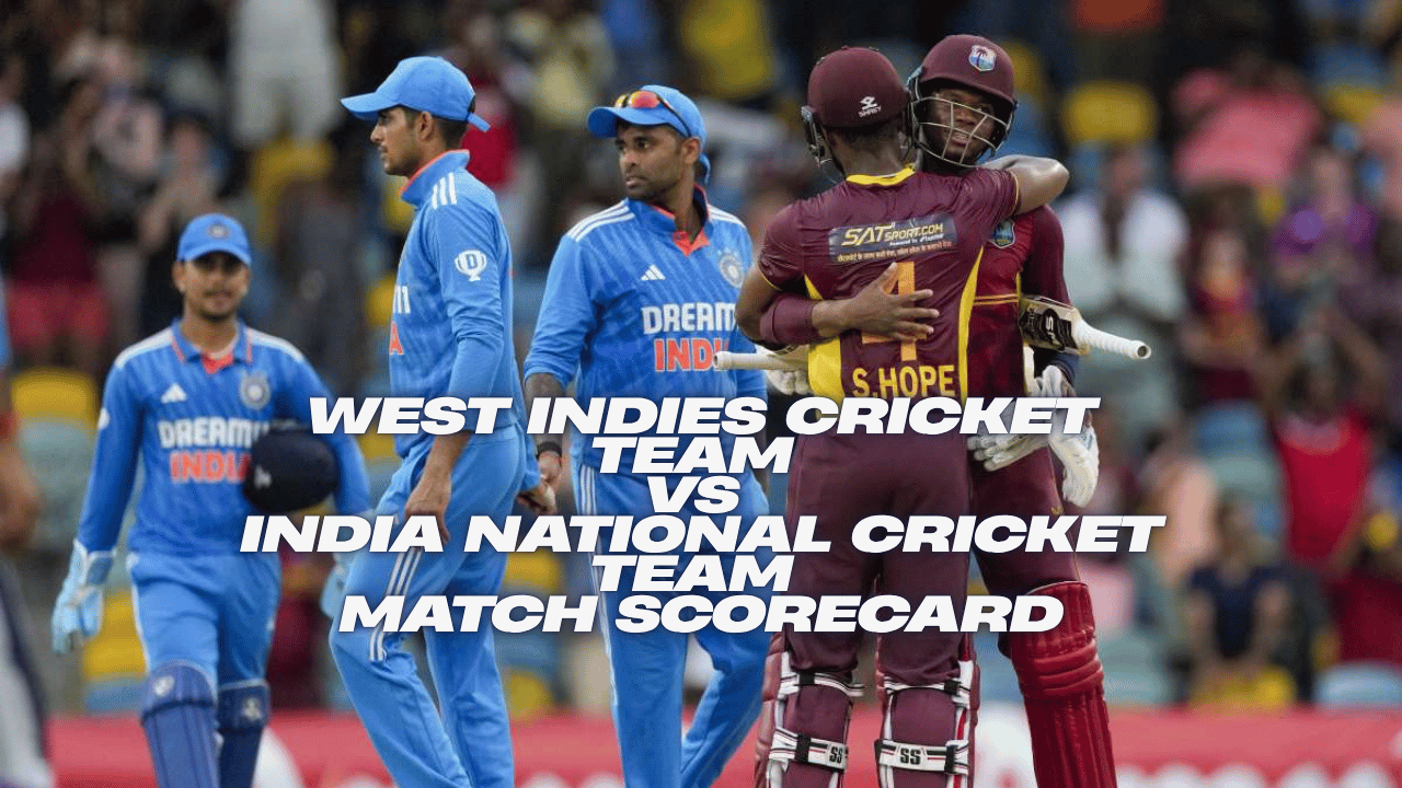 West Indies Cricket Team vs India National Cricket Team Match Scorecard